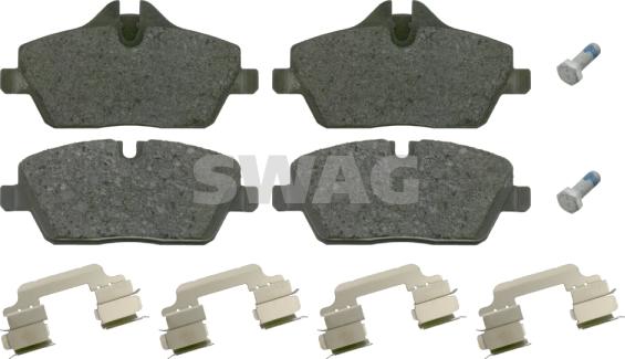 Swag 20 91 6559 - Kit de plaquettes de frein, frein à disque cwaw.fr