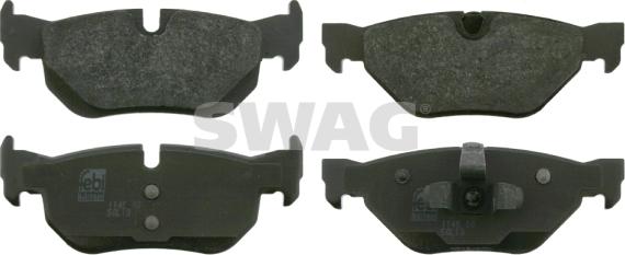 Swag 20 91 6533 - Kit de plaquettes de frein, frein à disque cwaw.fr