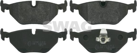 Swag 20 91 6190 - Kit de plaquettes de frein, frein à disque cwaw.fr