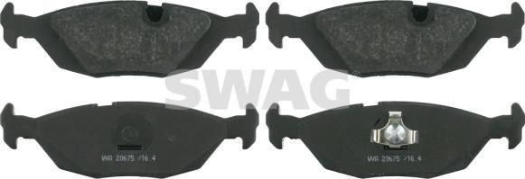 Swag 20 91 6141 - Kit de plaquettes de frein, frein à disque cwaw.fr