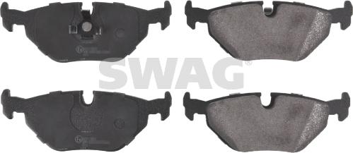 Swag 20 91 6176 - Kit de plaquettes de frein, frein à disque cwaw.fr