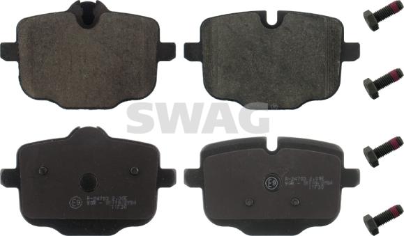 Swag 20 91 6812 - Kit de plaquettes de frein, frein à disque cwaw.fr