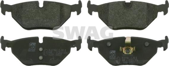 Swag 20 91 6351 - Kit de plaquettes de frein, frein à disque cwaw.fr