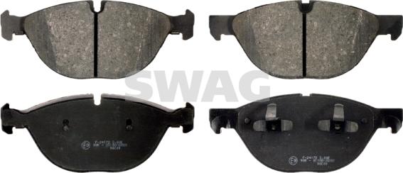 Swag 20 91 6730 - Kit de plaquettes de frein, frein à disque cwaw.fr