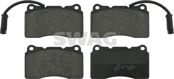 Swag 74 91 6295 - Kit de plaquettes de frein, frein à disque cwaw.fr