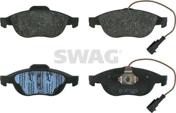 Swag 74 91 6293 - Kit de plaquettes de frein, frein à disque cwaw.fr