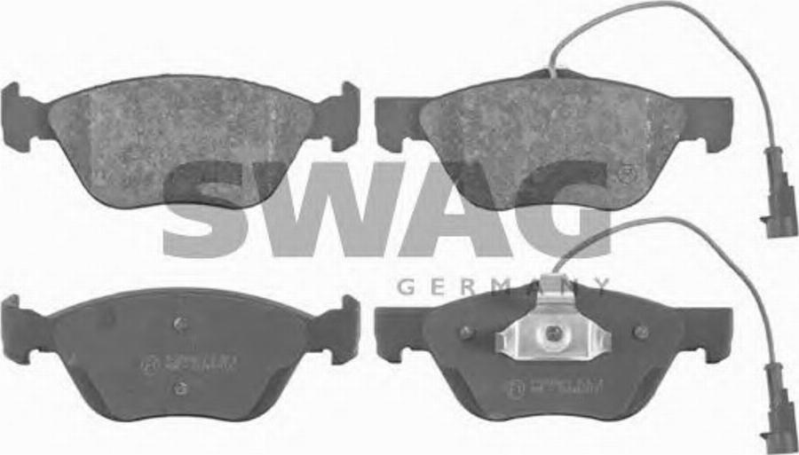 Swag 74 91 6292 - Kit de plaquettes de frein, frein à disque cwaw.fr