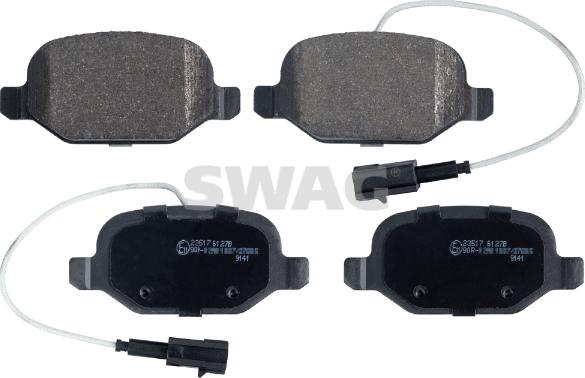 Swag 74 11 6423 - Kit de plaquettes de frein, frein à disque cwaw.fr