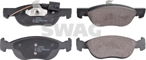 Swag 74 11 6000 - Kit de plaquettes de frein, frein à disque cwaw.fr