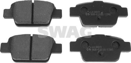 Swag 70 91 6556 - Kit de plaquettes de frein, frein à disque cwaw.fr