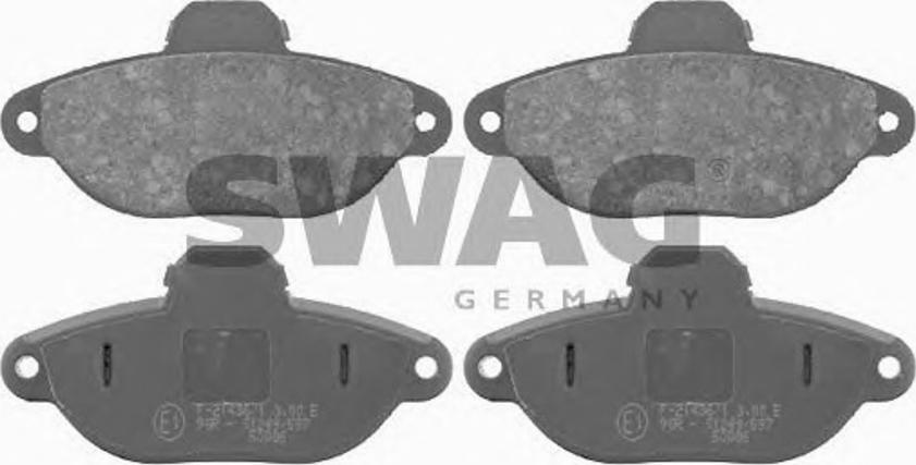 Swag 70916092 - Kit de plaquettes de frein, frein à disque cwaw.fr