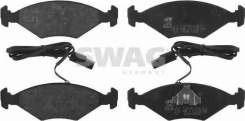 Swag 70 91 6396 - Kit de plaquettes de frein, frein à disque cwaw.fr