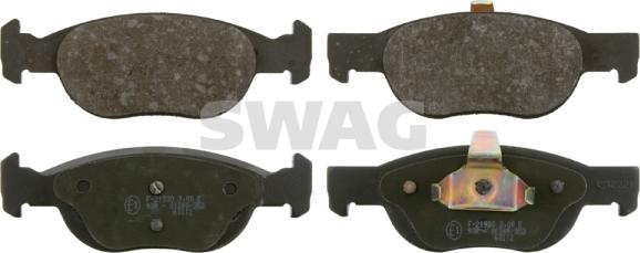 Swag 70 91 6372 - Kit de plaquettes de frein, frein à disque cwaw.fr