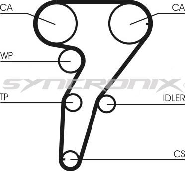 SYNCRONIX SY0947N - Courroie de distribution cwaw.fr