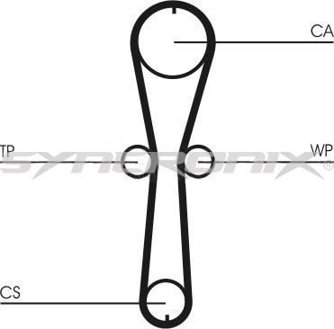 SYNCRONIX SY110915PE - Pompe à eau + kit de courroie de distribution cwaw.fr