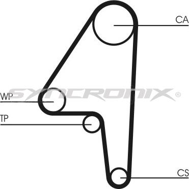 SYNCRONIX SY0591N - Courroie de distribution cwaw.fr