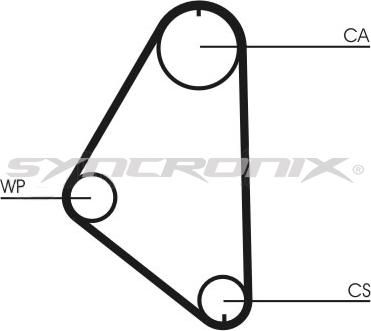 SYNCRONIX SY0558N - Courroie de distribution cwaw.fr