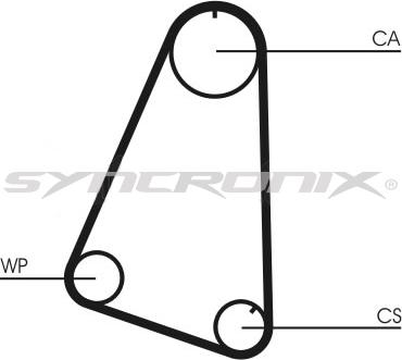 SYNCRONIX SY110504PE - Pompe à eau + kit de courroie de distribution cwaw.fr