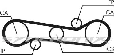 SYNCRONIX SY0581N - Courroie de distribution cwaw.fr