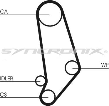 SYNCRONIX SY0539N - Courroie de distribution cwaw.fr