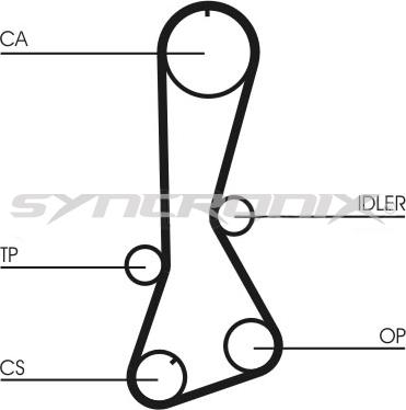 SYNCRONIX SY0694N - Courroie de distribution cwaw.fr