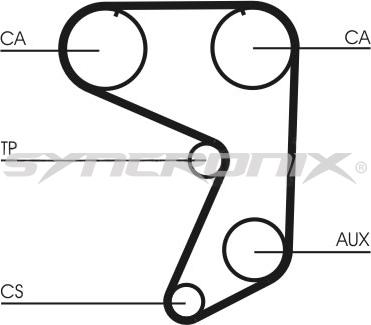 SYNCRONIX SY0649N - Courroie de distribution cwaw.fr