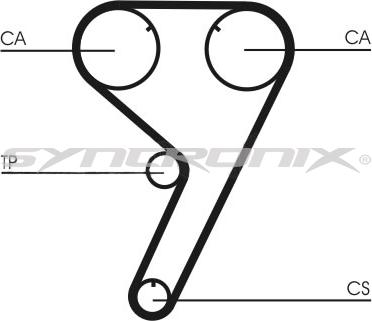 SYNCRONIX SY0608N - Courroie de distribution cwaw.fr