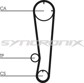 SYNCRONIX SY0603N - Courroie de distribution cwaw.fr