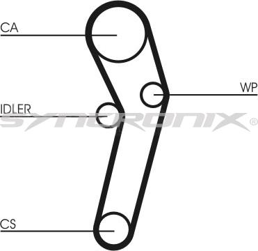 SYNCRONIX SY0631N - Courroie de distribution cwaw.fr