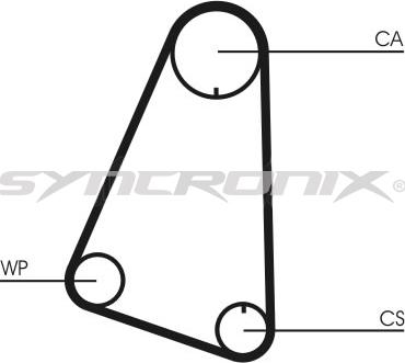 SYNCRONIX SY110633PE - Pompe à eau + kit de courroie de distribution cwaw.fr