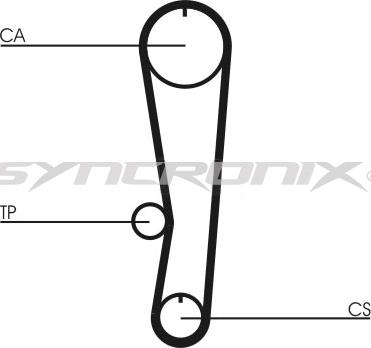 SYNCRONIX SY0895N - Courroie de distribution cwaw.fr