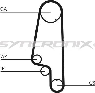 SYNCRONIX SY0846N - Courroie de distribution cwaw.fr