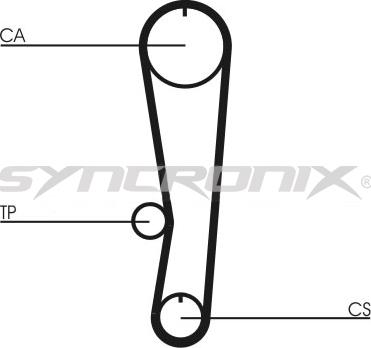 SYNCRONIX SY0824N - Courroie de distribution cwaw.fr