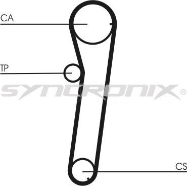 SYNCRONIX SY0740N - Courroie de distribution cwaw.fr