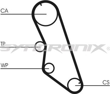 SYNCRONIX SY110754PE - Pompe à eau + kit de courroie de distribution cwaw.fr