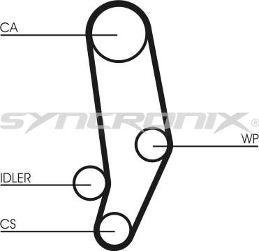 SYNCRONIX SY0704N - Courroie de distribution cwaw.fr