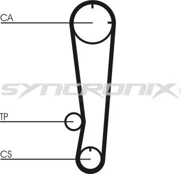 SYNCRONIX SY0738N - Courroie de distribution cwaw.fr