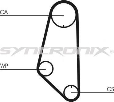 SYNCRONIX SY110732PE - Pompe à eau + kit de courroie de distribution cwaw.fr