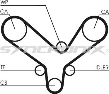 SYNCRONIX SY210726 - Kit de distribution cwaw.fr