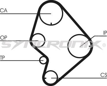 SYNCRONIX SY0723N - Courroie de distribution cwaw.fr