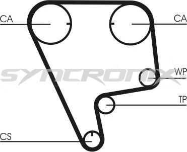 SYNCRONIX SY0773N - Courroie de distribution cwaw.fr