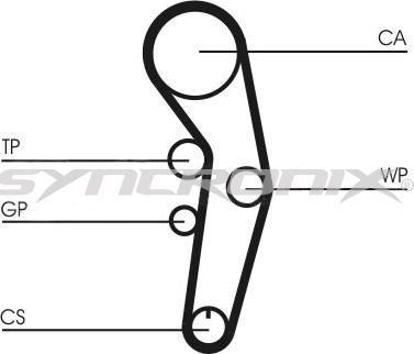 SYNCRONIX SY1101090 - Kit de distribution cwaw.fr