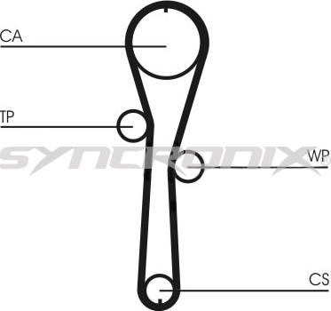 SYNCRONIX SY1101045PE - Pompe à eau + kit de courroie de distribution cwaw.fr