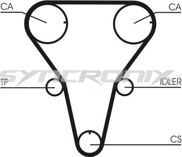 SYNCRONIX SY1101047 - Kit de distribution cwaw.fr