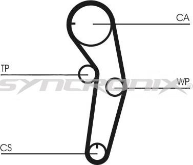 SYNCRONIX SY1101053 - Kit de distribution cwaw.fr