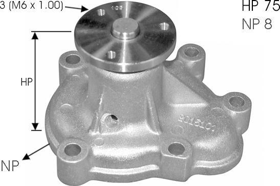 TECDRIVE TPAE0049 - Pompe à eau cwaw.fr