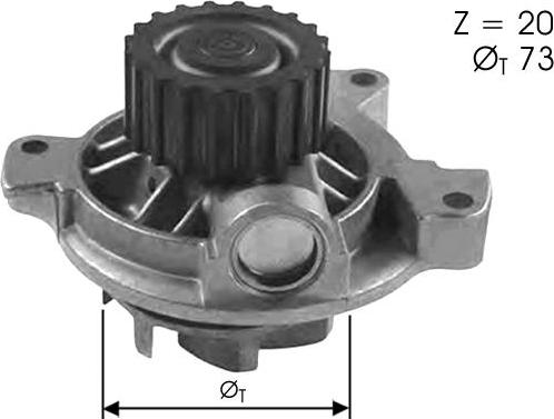 TECDRIVE TPAE0044 - Pompe à eau cwaw.fr