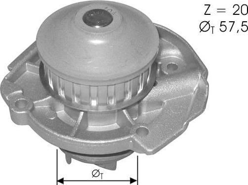 TECDRIVE TPAE0058 - Pompe à eau cwaw.fr