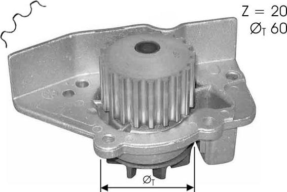 TECDRIVE TPAE0062 - Pompe à eau cwaw.fr