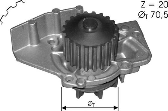 TECDRIVE TPAE0004 - Pompe à eau cwaw.fr